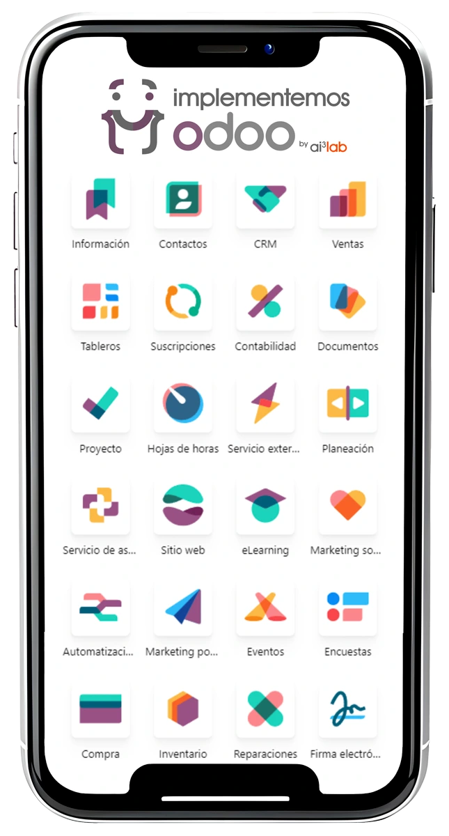 Aplicación móvil de Odoo